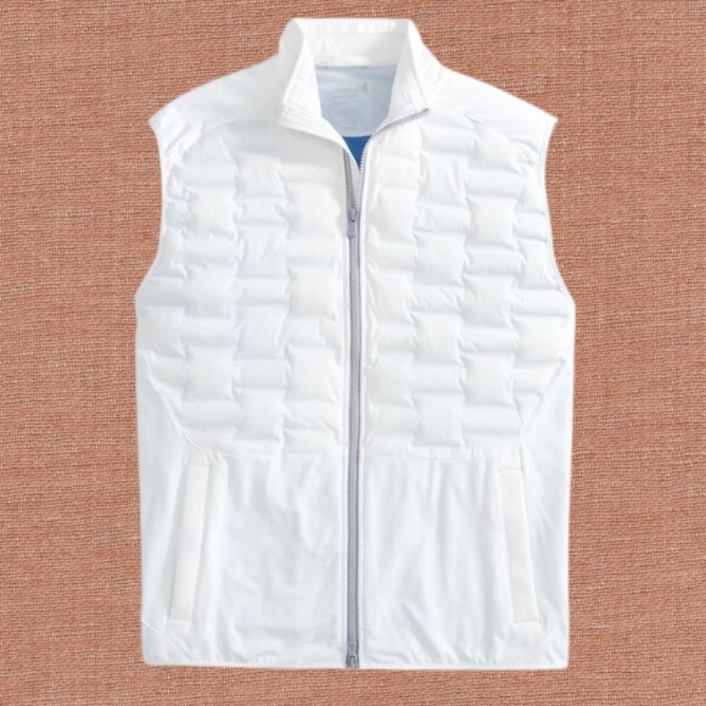 Johnnie-O Ziglar Vest Medium White NWT NEW IN BAG $258 Discontinued - Picture 2 of 6